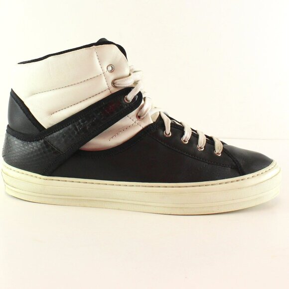 Salvatore Ferragamo Leather Colorblock Pixy Hi Top Sneakers Womens (US 10/EU 42)